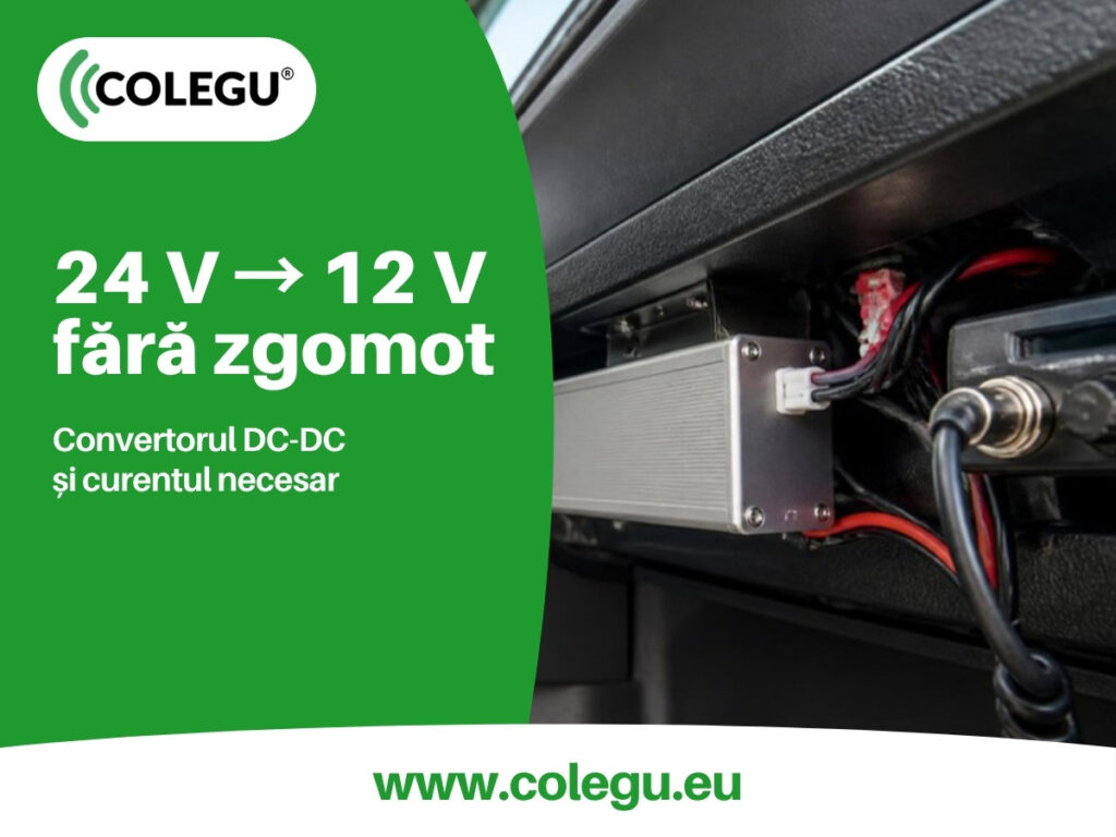 Convertorul DC-DC de 24 la 12 V pentru stația CB pe camion