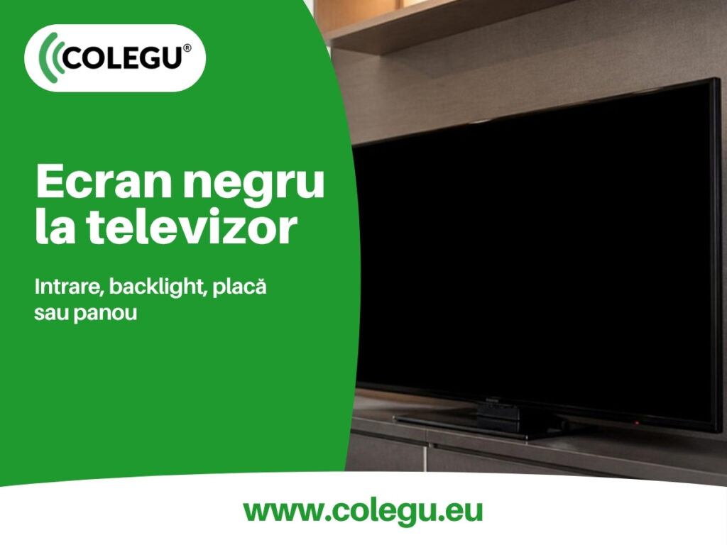 Ecran negru la televizor: intrarea, backlight-ul, placa sau panoul