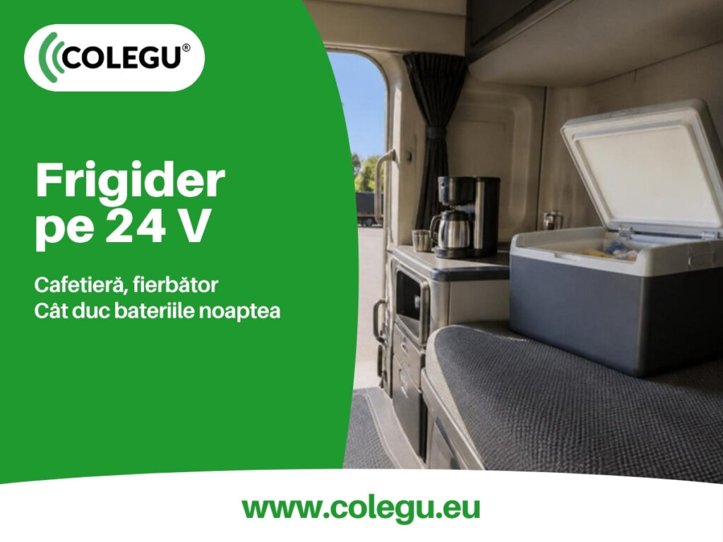 Frigider, cafetieră și fierbător pe 24 V în cabina camionului: consumul peste noapte