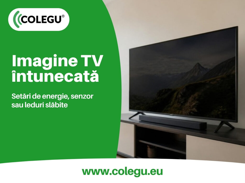 Televizor cu imagine întunecată: setări sau backlight slab
