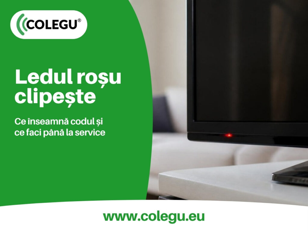 Ledul roșu clipește la televizor: ce înseamnă