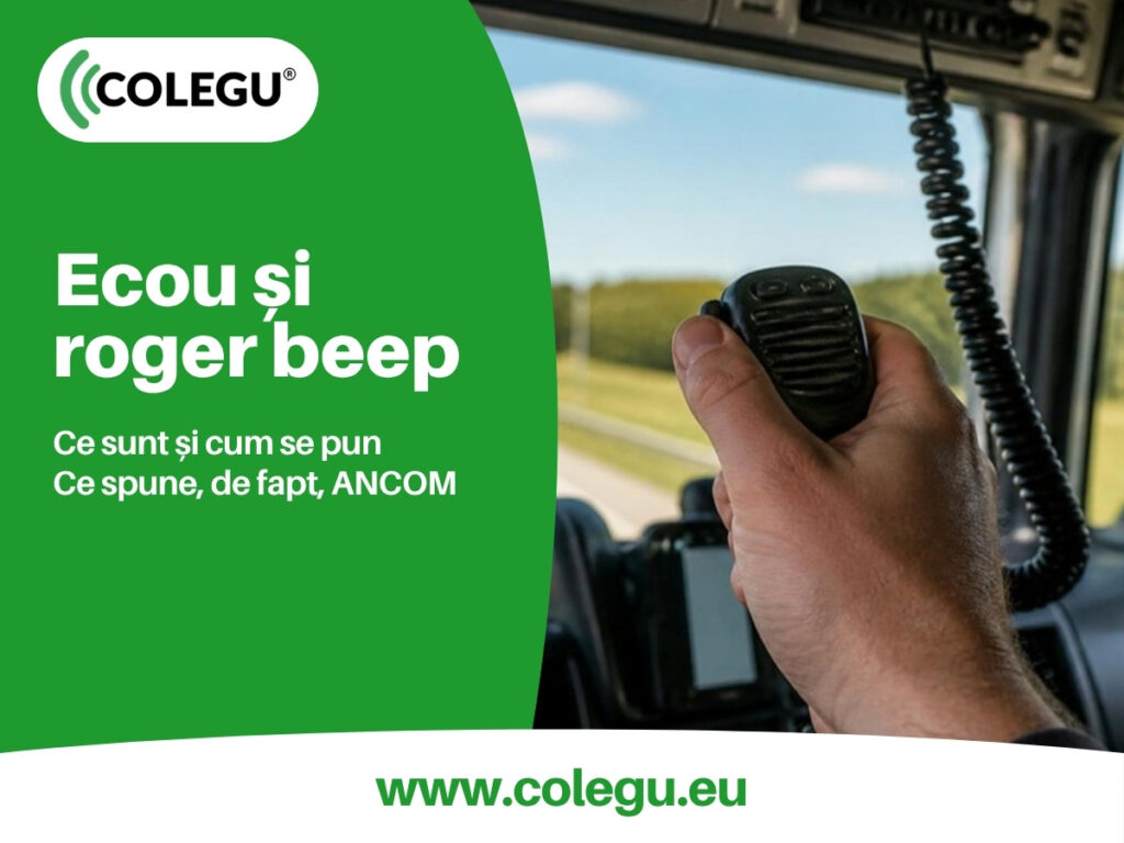 Microfon cu ecou și roger beep pe stația CB