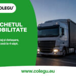 Pachetul mobilitate pentru șoferii de camion: cabotaj, declarația IMI și întoarcerea acasă