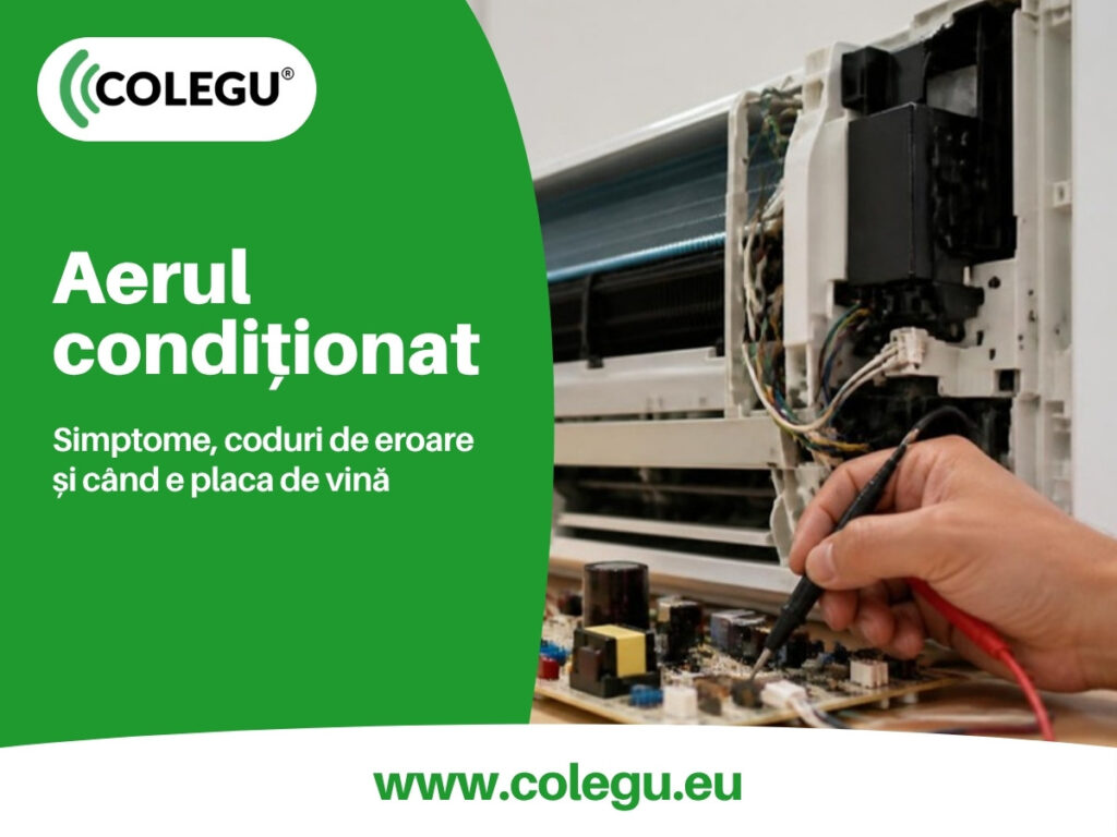 Reparații plăci electronice aer condiționat: simptome și coduri