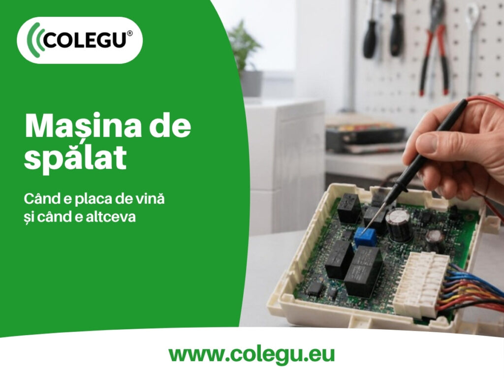 Reparații plăci electronice mașini de spălat: semne și coduri