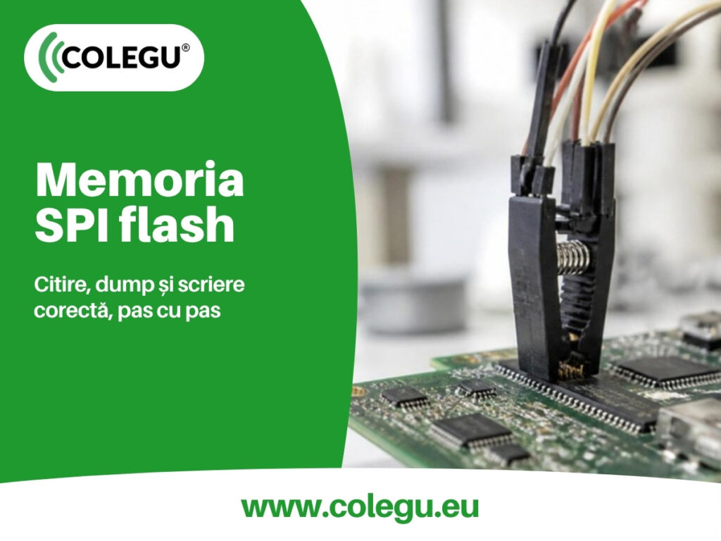 Programator SPI flash: dump-ul și scrierea corectă