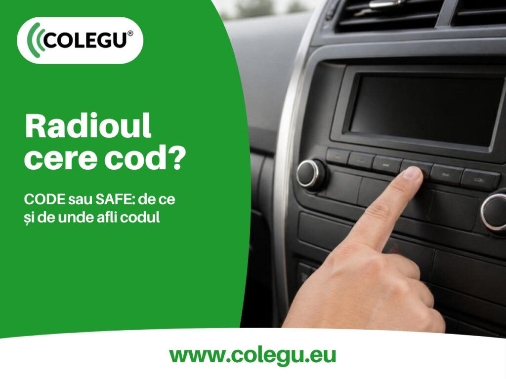 Cod radio auto: radioul cere cod după schimbarea bateriei