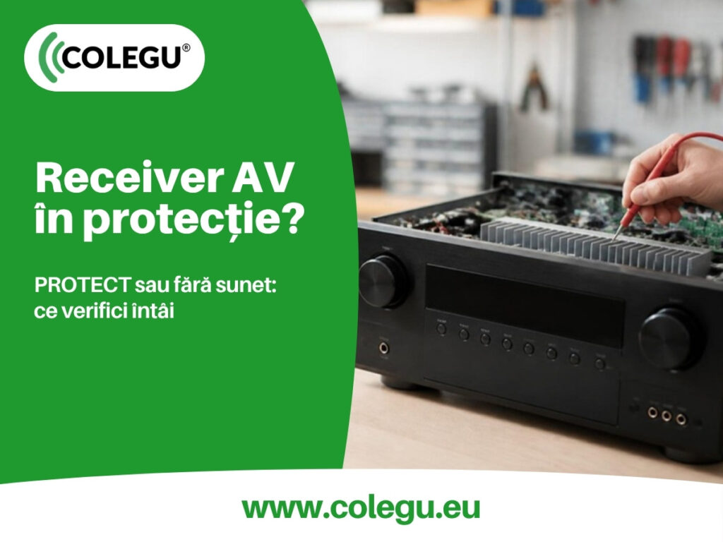 Receiver AV intră în protecție: firele, căldura, volumul
