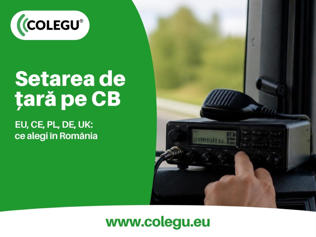 Setarea de țară a unei stații CB multistandard: normele EU, CE, PL și DE