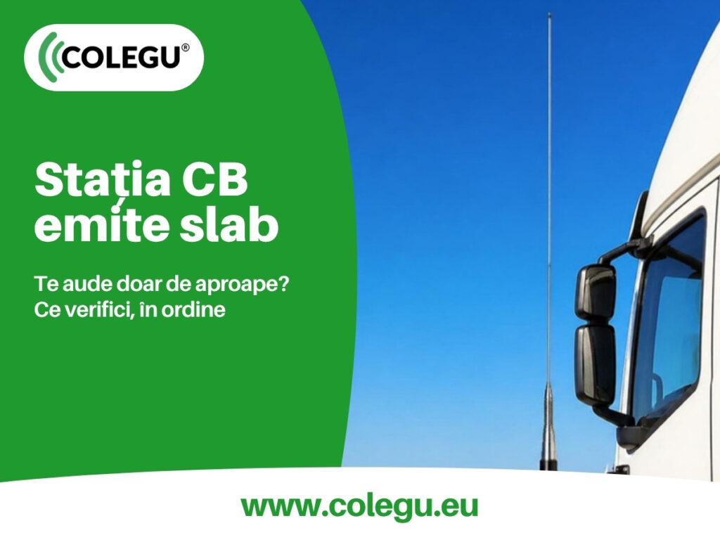 Putere mică pe stația CB: de ce te aude doar de aproape