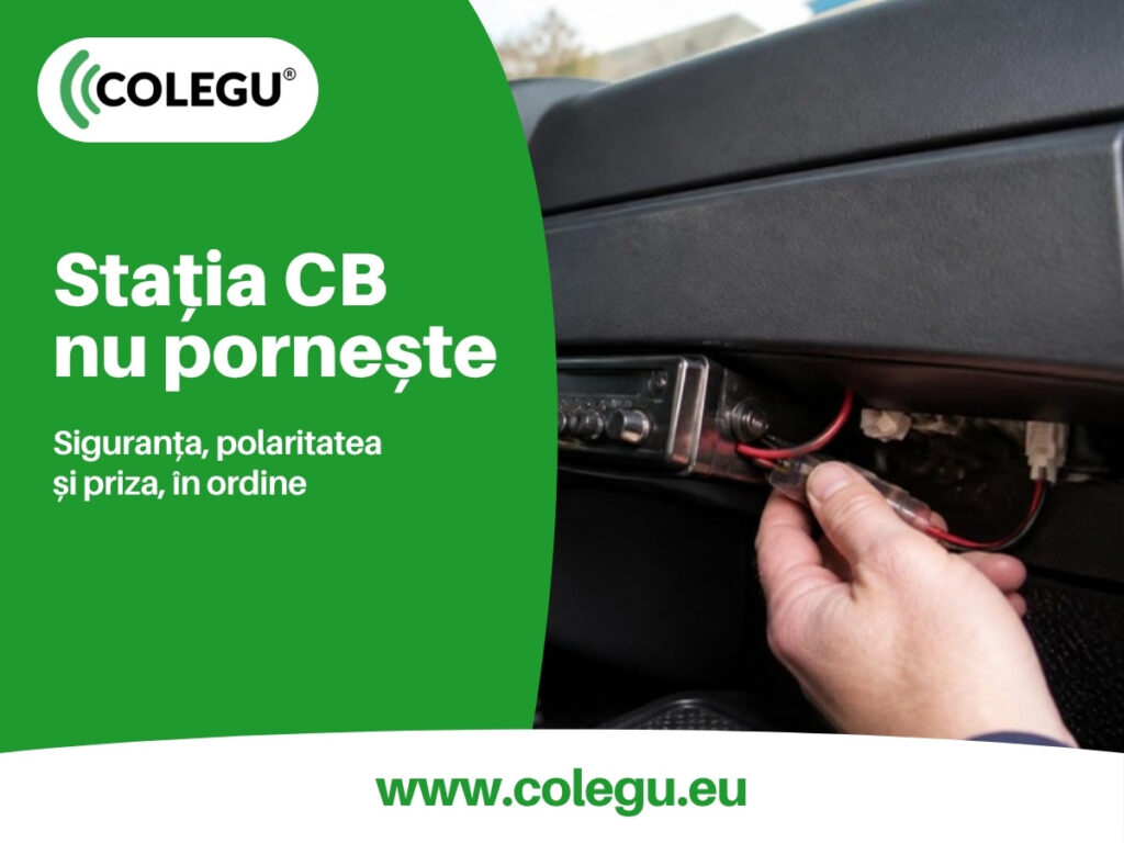 Stația CB nu pornește: siguranța, polaritatea și priza, verificate în ordine