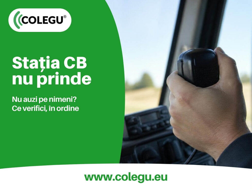 Stația CB nu recepționează: ce verifici, în ordine, când nu auzi pe nimeni