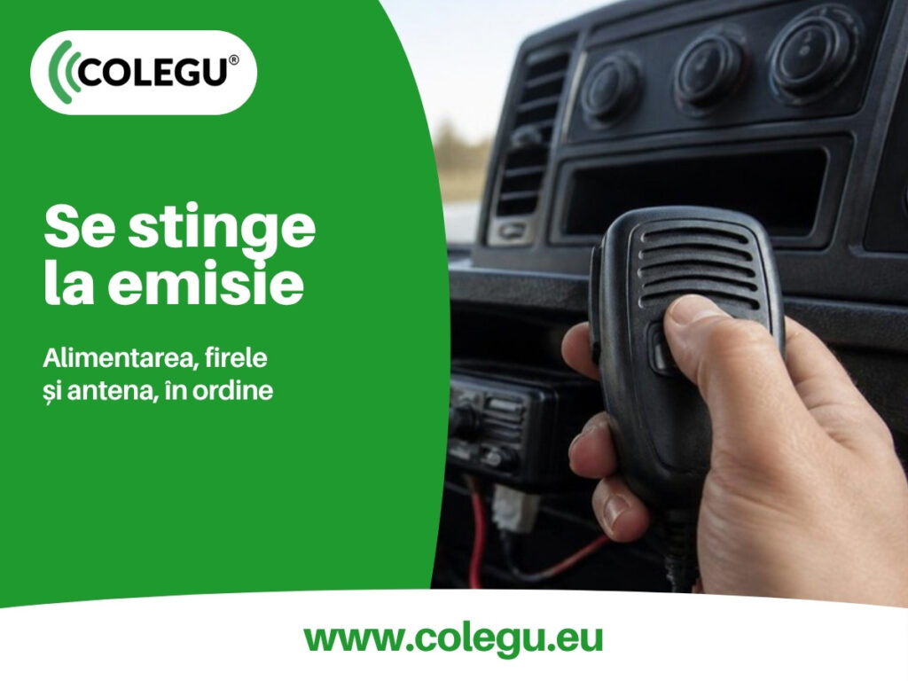 Stația CB se stinge sau se resetează când apeși PTT: alimentarea, firele și antena