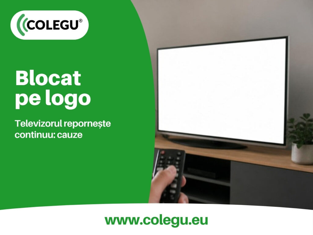 Televizor blocat pe logo: cauze și ce poți face singur
