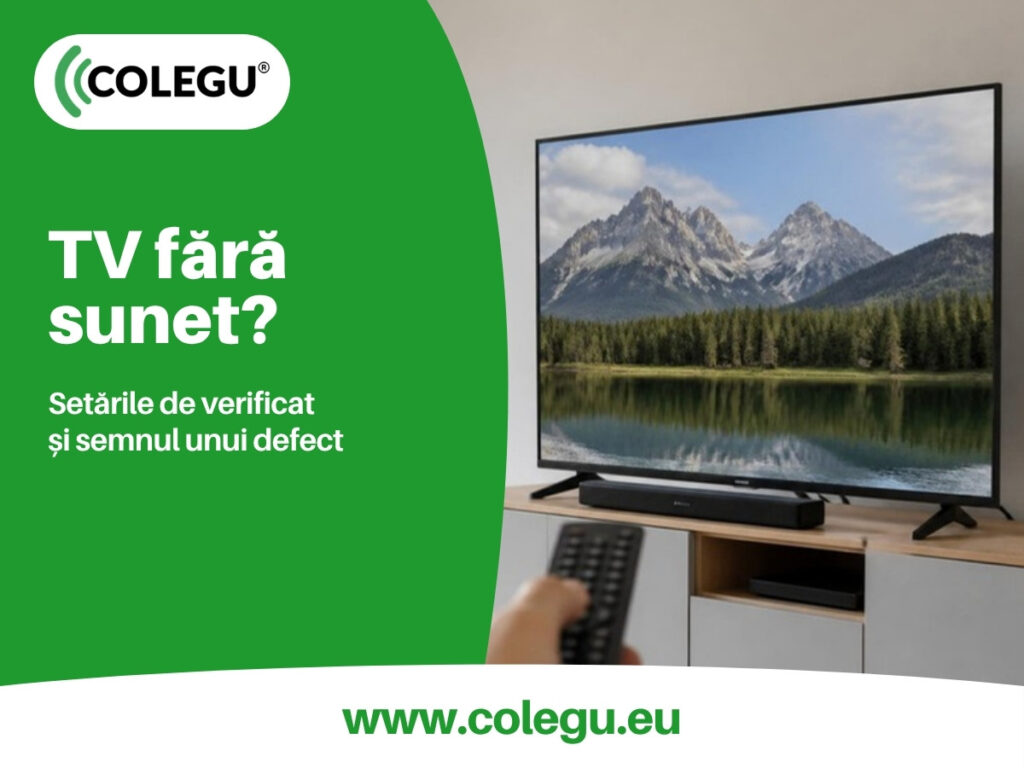 Televizor nu are sunet: setare sau defect