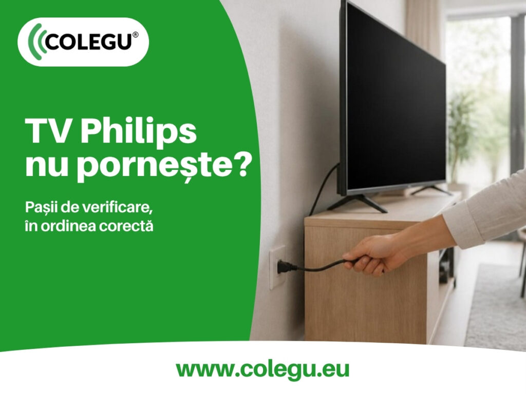 Televizor Philips nu pornește sau nu are imagine: pașii Philips