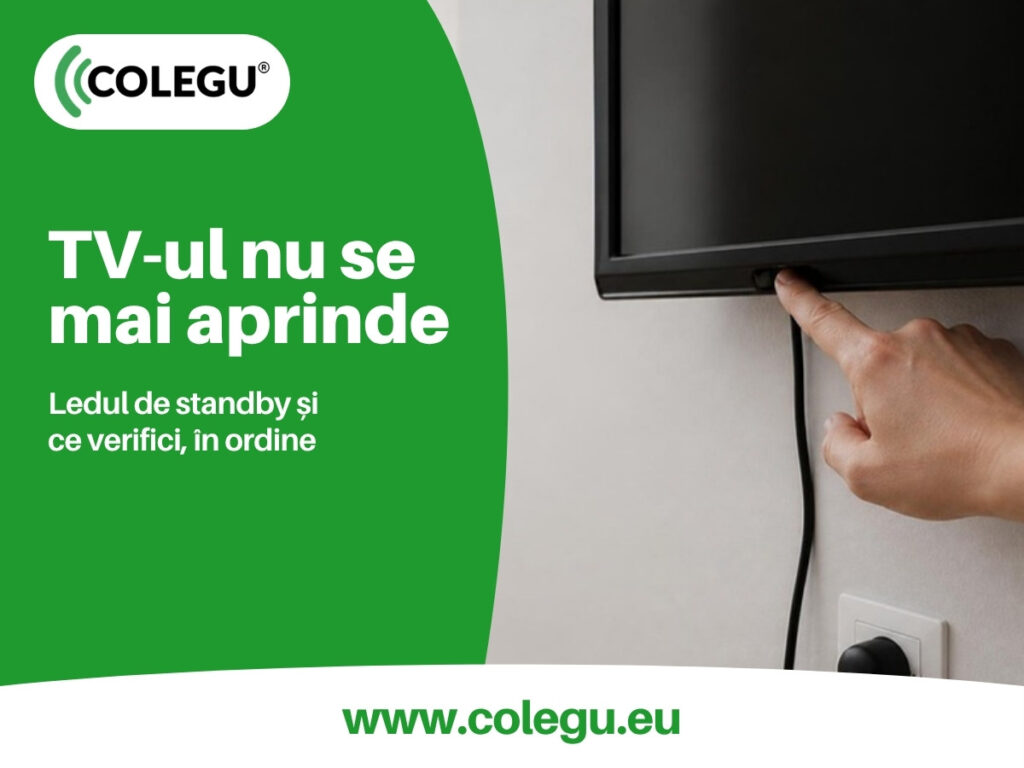 Televizorul nu se mai aprinde: ce spune ledul de standby