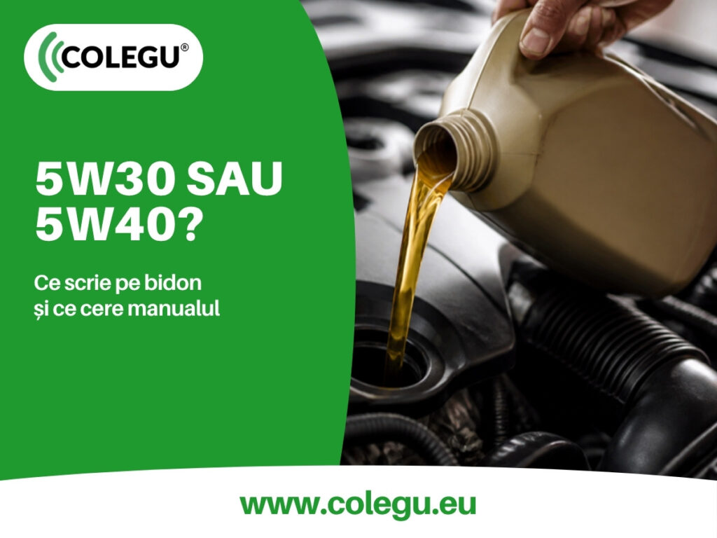 Eticheta unui ulei de motor cu gradul 5W-30 și clasa ACEA